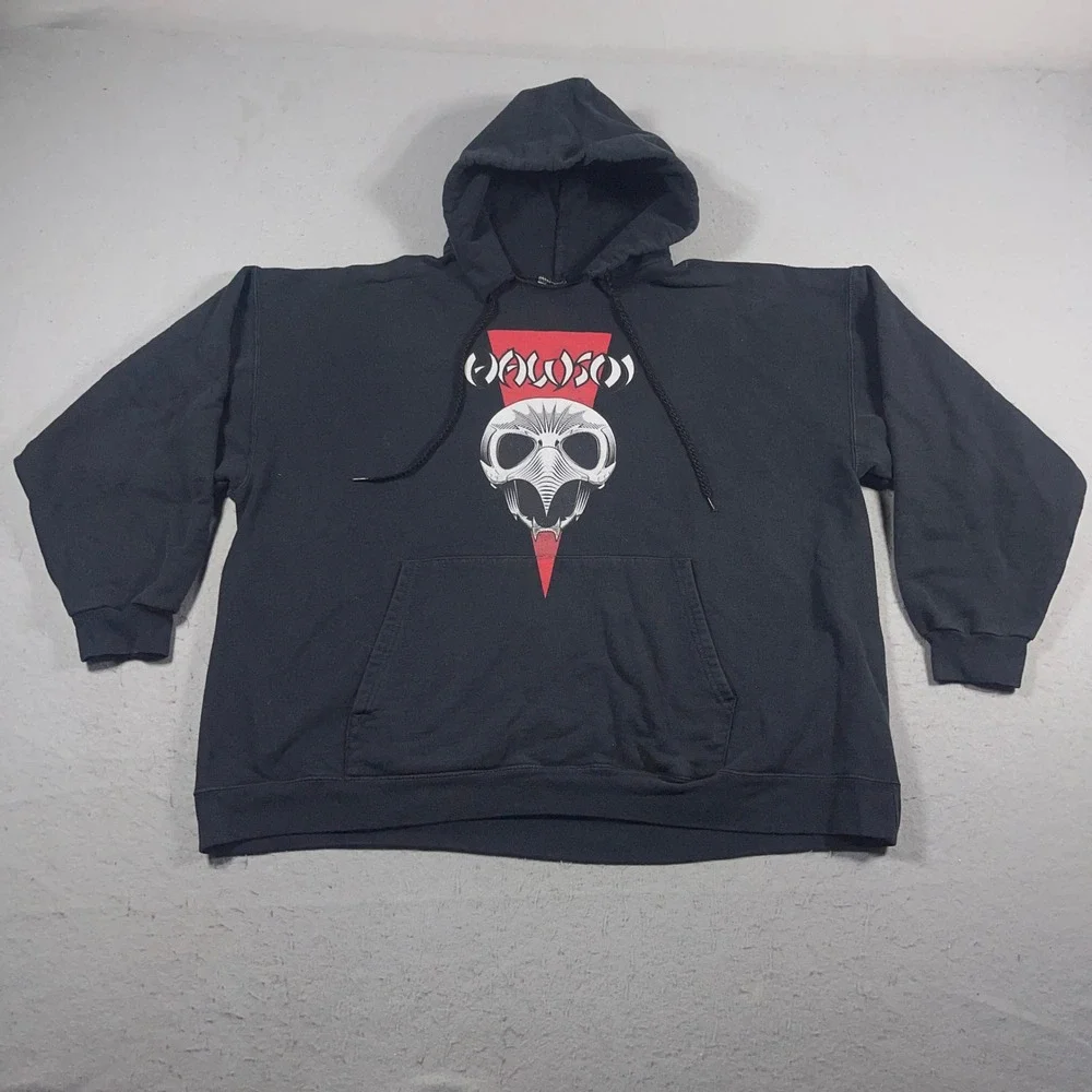 Everybody Skates HAWSOI / HOSOI HAWK‎ Graphic Black Hoodie Sweatshirt XXL Mens